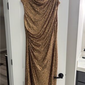 Anne Klein Gold Sequin Dress